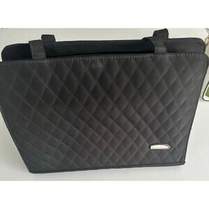 Travelon Quilted Tote Bag Multiple Zip Compartments 13x10 Compact and Organized